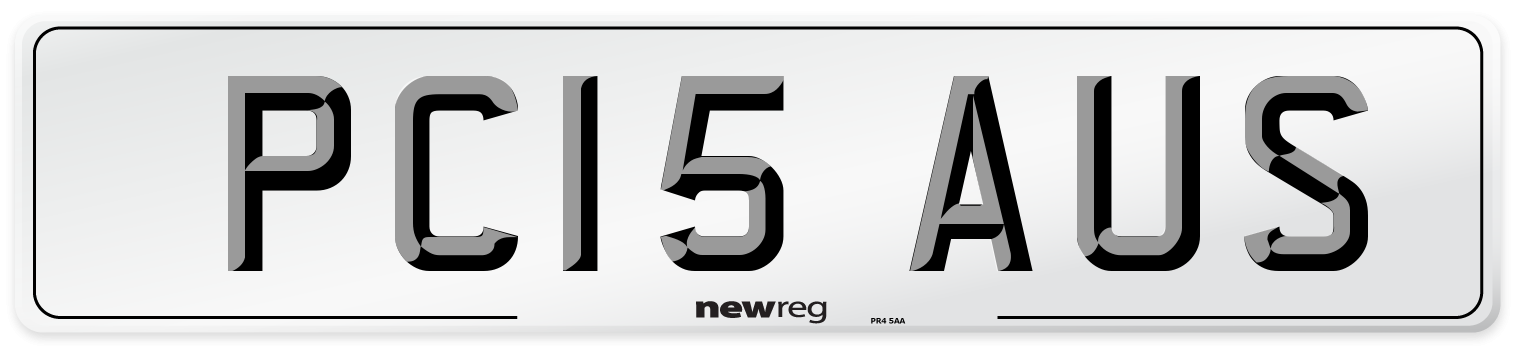 PC15 AUS Number Plate from New Reg